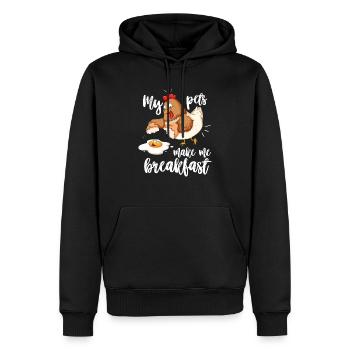 Farmer Tracktor Landwirtschaft Geschenk - Männer Premium Bio Hoodie - Schwarz - Vorne - Nico (187cm)