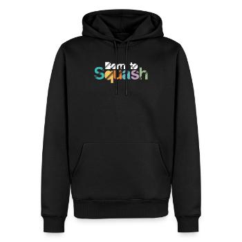 Geboren, Sport-Kürbis-Spieler-Geschenk zu quetschen - Männer Premium Bio Hoodie - Schwarz - Vorne - Nico (187cm)