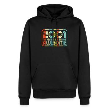 18th birthday - Men’s Premium Organic Hoodie - black - Front - Nico (187cm)