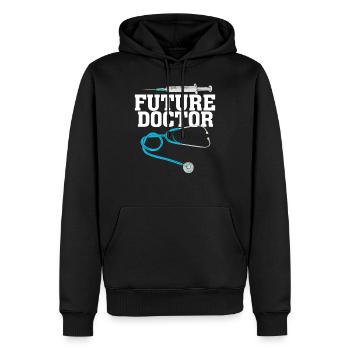 Future Doctor Future Doctor Doctor - Sweat à capuche Premium bio Homme - noir - Devant - Nico (187cm)