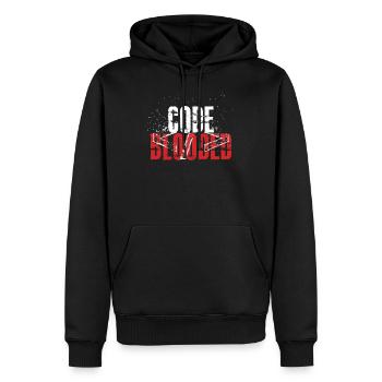 Programming Decipher Programmer Computer - Men’s Premium Organic Hoodie - black - Front - Nico (187cm)
