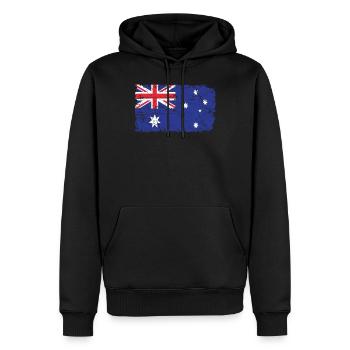 Australien - Männer Premium Bio Hoodie - Schwarz - Vorne - Nico (187cm)