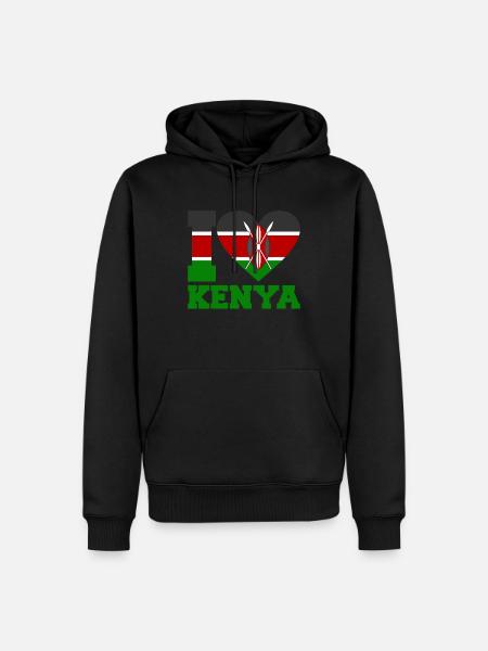 Kenya - Men’s Premium Organic Hoodie - black