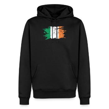 Irland - Männer Premium Bio Hoodie - Schwarz - Vorne - Nico (187cm)