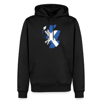 Schottland - Männer Premium Bio Hoodie - Schwarz - Vorne - Nico (187cm)