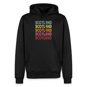 Schottland - Männer Premium Bio Hoodie - Schwarz - Vorne - Nico (187cm)