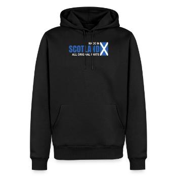 Schottland - Männer Premium Bio Hoodie - Schwarz - Vorne - Nico (187cm)