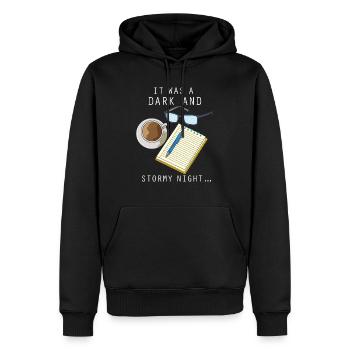 Autor Schriftsteller Roman Literatur Schreiben - Männer Premium Bio Hoodie - Schwarz - Vorne - Nico (187cm)