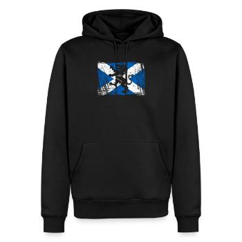 Schottland - Männer Premium Bio Hoodie - Schwarz - Vorne - Nico (187cm)