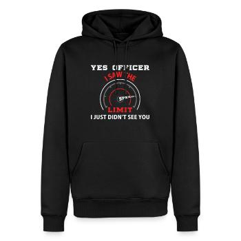 Höchstgeschwindigkeit Autofahrer Lustig - Männer Premium Bio Hoodie - Schwarz - Vorne - Nico (187cm)