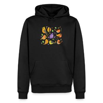 Birds Lover Bird Keeper Bird Watching Pet Gift - Sweat à capuche Premium bio Homme - noir - Devant - Nico (187cm)