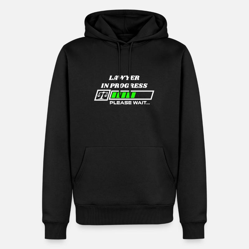 Avocat en chantier - Sweat à capuche Premium bio Homme - noir