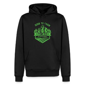 Farmer Plants Farming Agriculture Agriculteur - Sweat à capuche Premium bio Homme - noir - Devant - Nico (187cm)