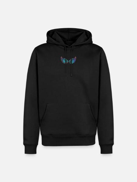 Wings - Men’s Premium Organic Hoodie - black
