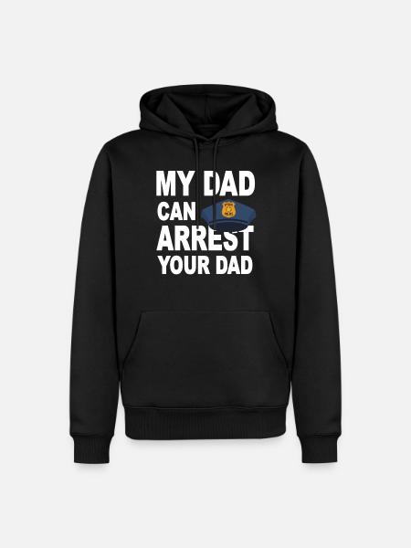 Police dad - Men’s Premium Organic Hoodie - black