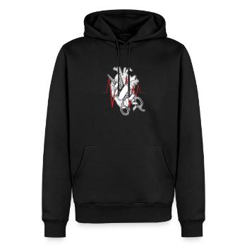 Gesundheits-Chirurg-Arzt Medic Hospital - Männer Premium Bio Hoodie - Schwarz - Vorne - Nico (187cm)