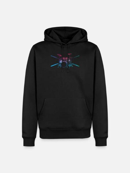 Drums drummer drummer gift - Men’s Premium Organic Hoodie - black