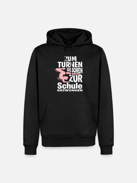 Turnen Schule - Männer Premium Bio Hoodie - Schwarz