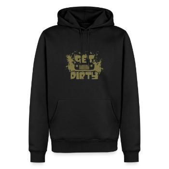 Geländewagen Gelände - Männer Premium Bio Hoodie - Schwarz - Vorne - Nico (187cm)