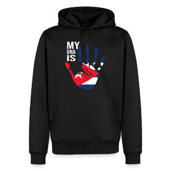 My DNA Is Cuban, Cool Cuba Flag, Cuba Love, Cuba - Männer Premium Bio Hoodie - Schwarz - Vorne - Nico (187cm)