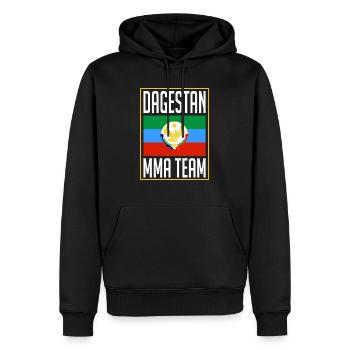 Équipe MMA du Daghestan, drapeau du Daghestan, Daghestan - Sweat à capuche Premium bio Homme - noir - Devant - Nico (187cm)