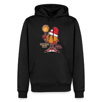 Le basket-ball est la vie cadeau de joueur sportif de Noël - Sweat à capuche Premium bio Homme - noir - Devant - Nico (187cm)