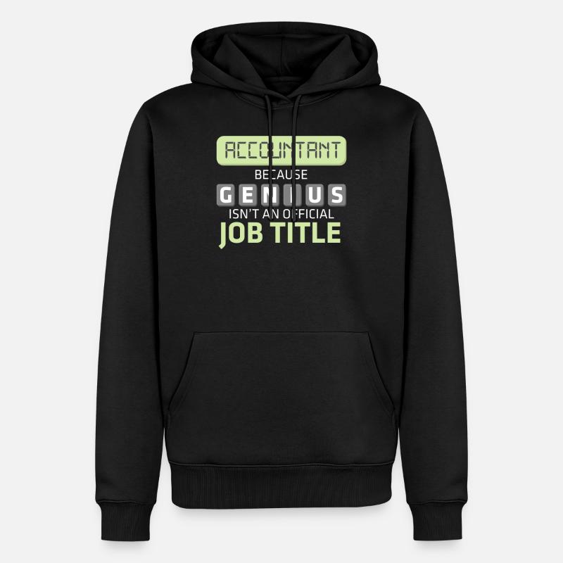 Comptable Comptable Conseiller fiscal - Sweat à capuche Premium bio Homme - noir