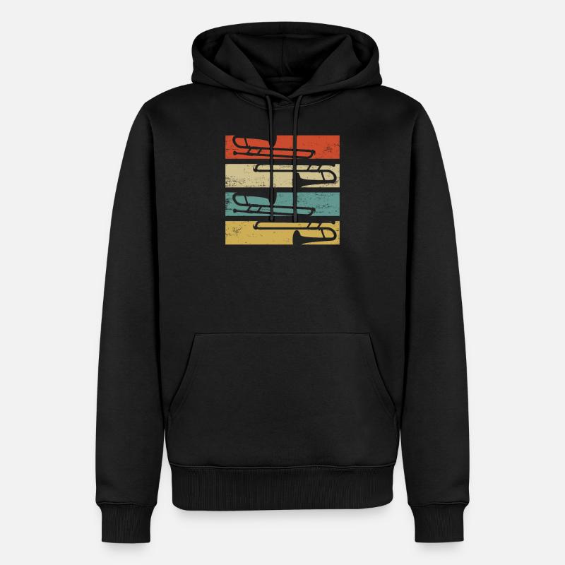Trombone trombone - Sweat à capuche Premium bio Homme - noir