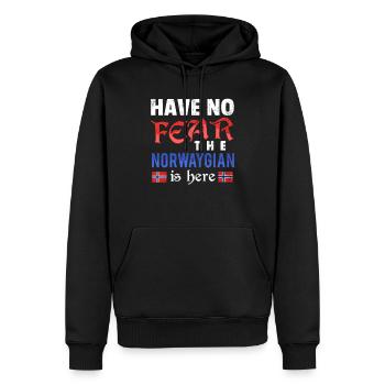 Norwegen Skandinavien Geschenk Oslo - Männer Premium Bio Hoodie - Schwarz - Vorne - Nico (187cm)