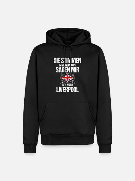 Liverpool - Männer Premium Bio Hoodie - Schwarz