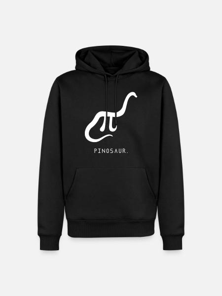 Pi dinosaurs - Men’s Premium Organic Hoodie - black