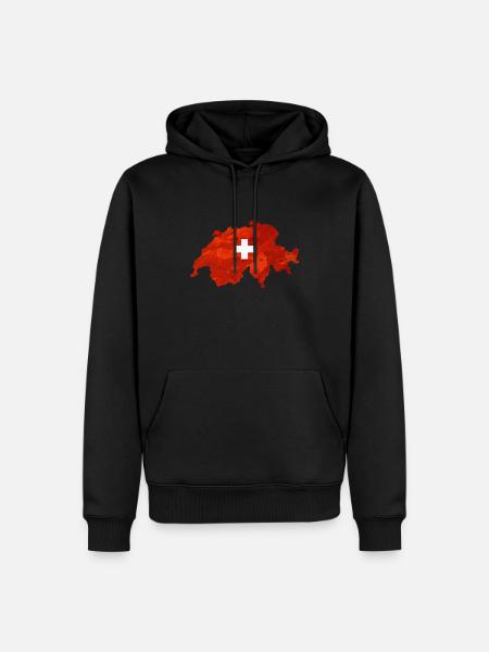 Switzerland - Men’s Premium Organic Hoodie - black