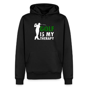 golf - Sweat à capuche Premium bio Homme - noir - Devant - Nico (187cm)