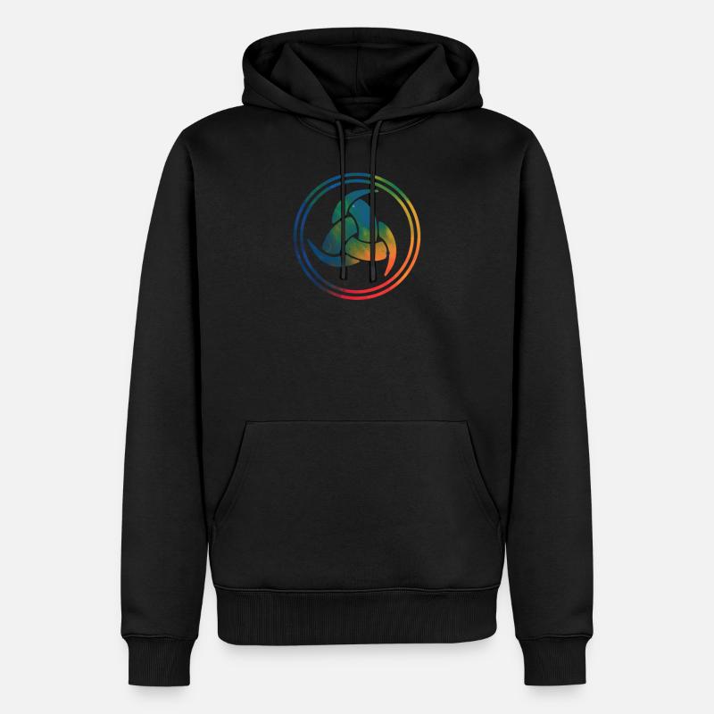Wikinger Vikings - Männer Premium Bio Hoodie - Schwarz
