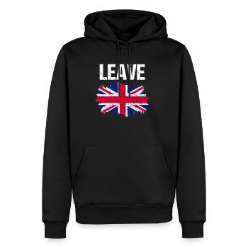 Verlassen Sie British UK Brexit Europe Politics Exit Gift - Männer Premium Bio Hoodie - Schwarz - Vorne - Nico (187cm)
