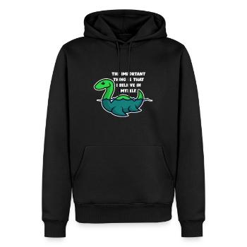 Monster Von Loch Ness Glaube - Männer Premium Bio Hoodie - Schwarz - Vorne - Nico (187cm)