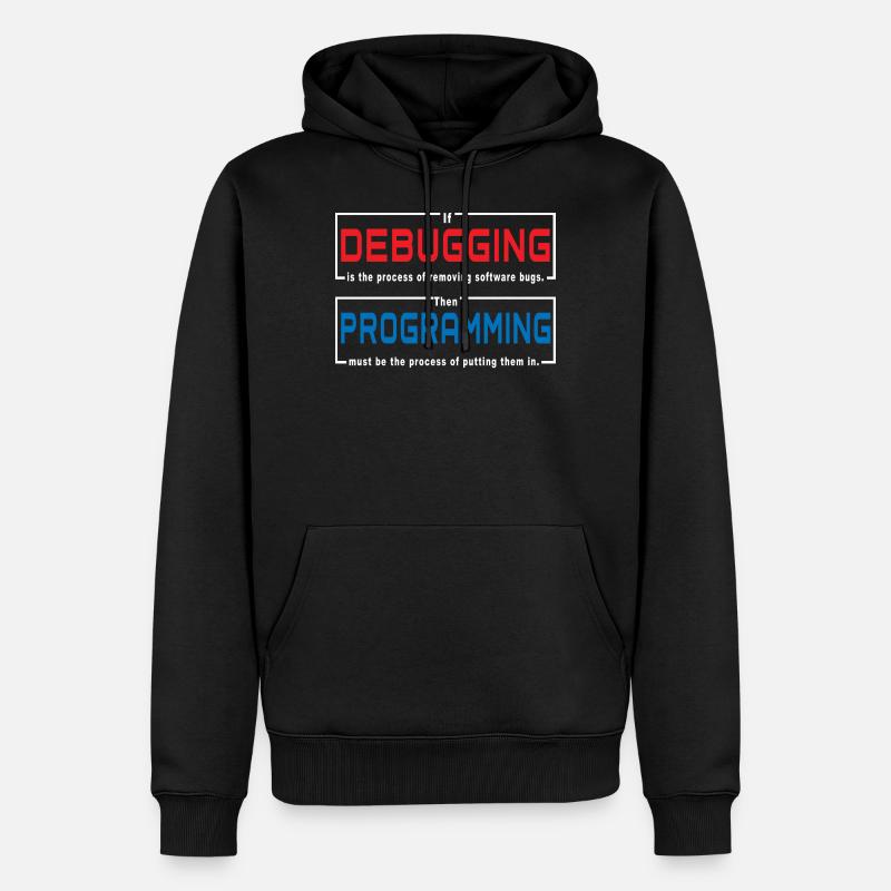 Debugging programming - Men’s Premium Organic Hoodie - black