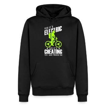 bicycle - Men’s Premium Organic Hoodie - black - Front - Nico (187cm)