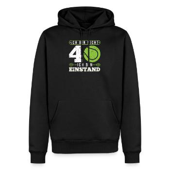 40. Geburtstag Tennis Geschenke Tennisspieler - Männer Premium Bio Hoodie - Schwarz - Vorne - Nico (187cm)
