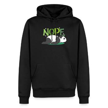 panda - Men’s Premium Organic Hoodie - black - Front - Nico (187cm)