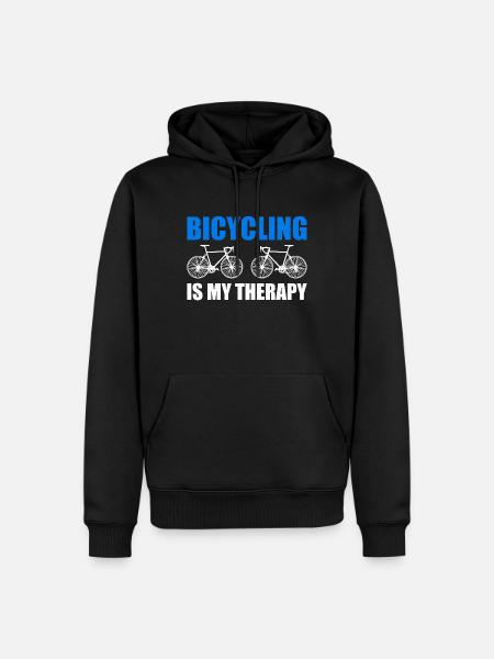 Cyclisme - Sweat à capuche Premium bio Homme - noir