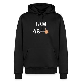 Ich bin 49 T-Shirt + 1 Geburtstag Humor Geschenk - Männer Premium Bio Hoodie - Schwarz - Vorne - Nico (187cm)