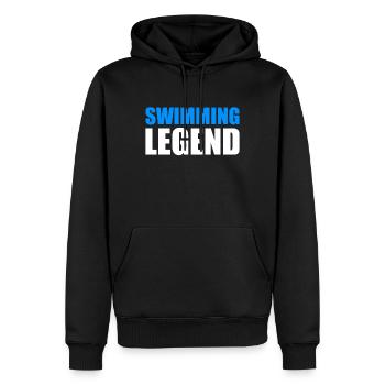 Schwimmen Legende - Männer Premium Bio Hoodie - Schwarz - Vorne - Nico (187cm)