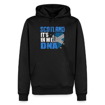 Schottland - Männer Premium Bio Hoodie - Schwarz - Vorne - Nico (187cm)