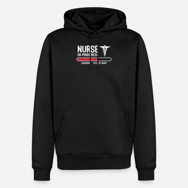 Krankenschwester Krankenpfleger - Männer Premium Bio Hoodie - Schwarz