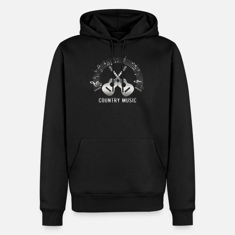 MyCMSilvGrain - Sweat à capuche Premium bio Homme - noir