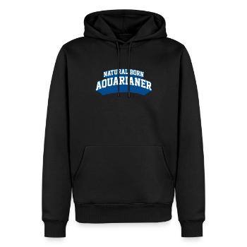 Aquarium aquarelliste né naturel cadeau d'aquarium - Sweat à capuche Premium bio Homme - noir - Devant - Nico (187cm)