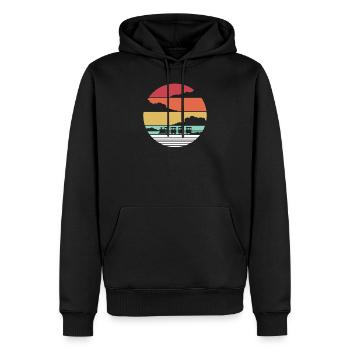 Zug Züge Modeleisenbahn Eisenbahn Geschenk - Männer Premium Bio Hoodie - Schwarz - Vorne - Nico (187cm)