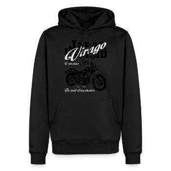 Japan Legend Virago The world of two wheelers - Männer Premium Bio Hoodie - Schwarz - Vorne - Nico (187cm)