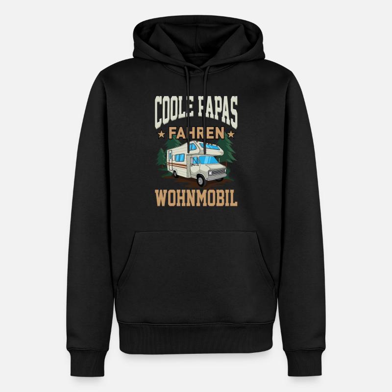 Wohnmobil Papa Geschenk Idee - Männer Premium Bio Hoodie - Schwarz